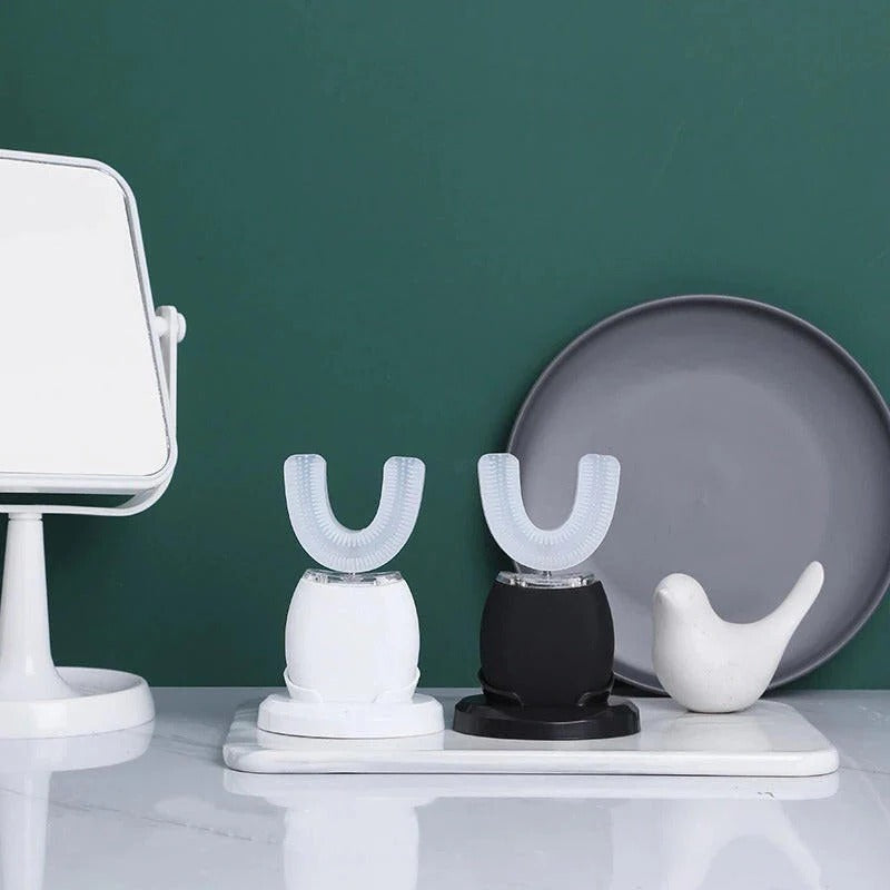 Electric Toothbrush with U-Shaped Head and 5000 Vibrations Per Minute, Rechargeable