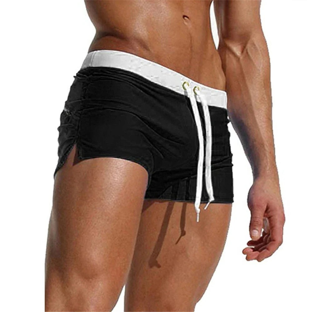 Men's Swim Trunks with Rapid Evaporation Fabric and Drawstring Waist All Vera Mart