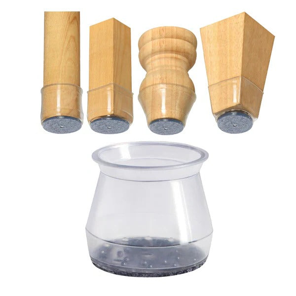 Furniture Leg Floor Protectors with Noise Reduction and Stretch Fit, 8-Pack All Vera Mart