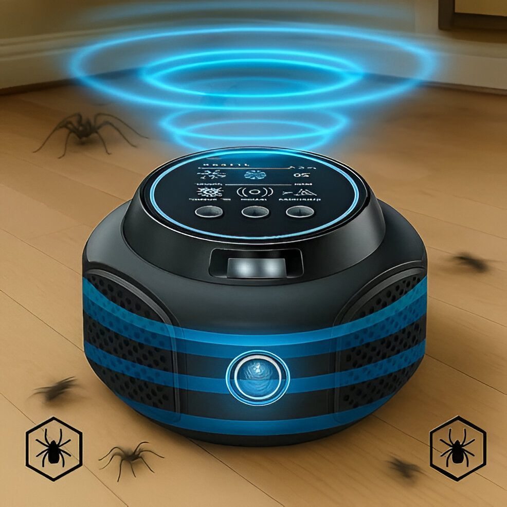 Ultrasonic Pest Repeller with 25-45 KHz Frequency and 3200 Square Feet Coverage All Vera Mart