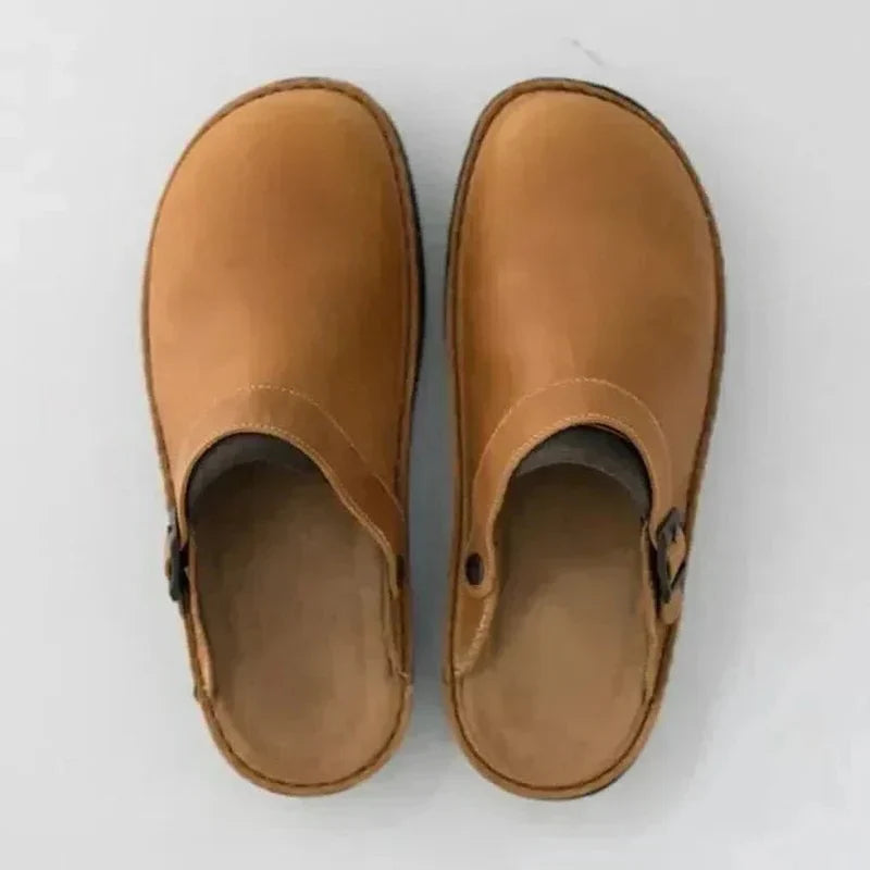 Orthopedic Slippers with Rocker Sole and Removable Insole, Open Back Design All Vera Mart