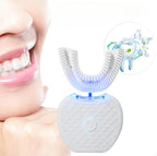 Electric Toothbrush with U-Shaped Head and 5000 Vibrations Per Minute, Rechargeable All Vera Mart