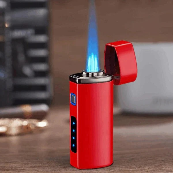 Electric Torch Lighter with Wind-Resistant Flame and USB Rechargeable Battery All Vera Mart