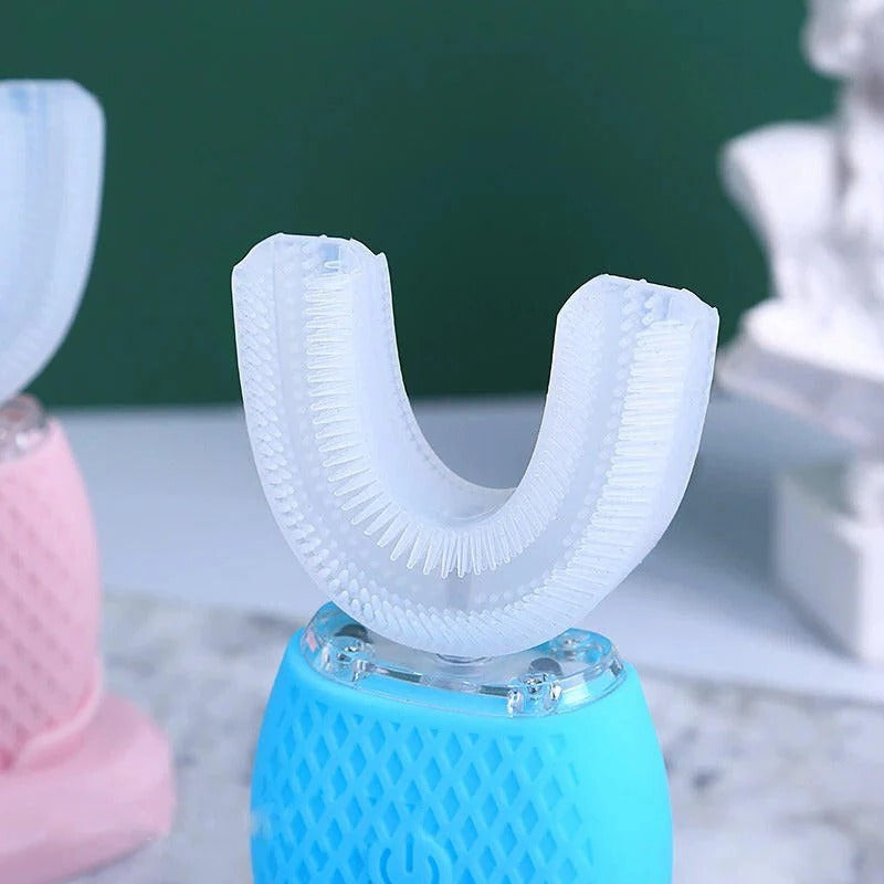 Electric Toothbrush with U-Shaped Head and 5000 Vibrations Per Minute, Rechargeable