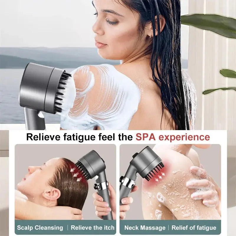 Shower Head for Low Water Pressure with 9-Layer Filter and Push-Button Pause All Vera Mart