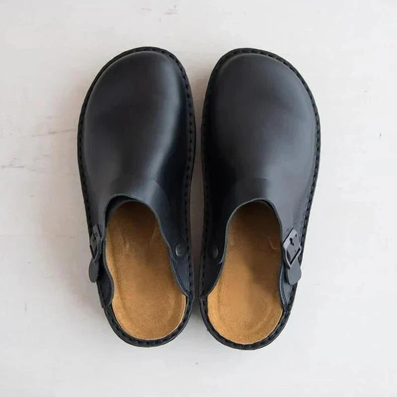 Orthopedic Slippers with Rocker Sole and Removable Insole, Open Back Design All Vera Mart