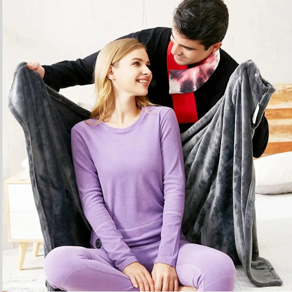 Heated Shawl with USB Power and Fast Heating, Removable Machine-Washable Cover All Vera Mart