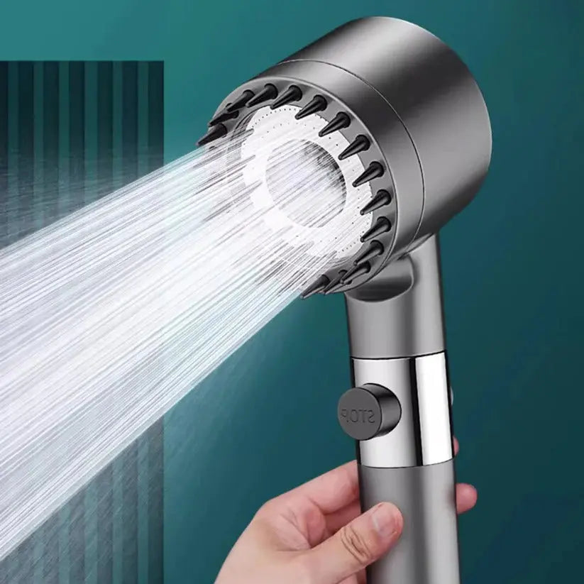 Shower Head for Low Water Pressure with 9-Layer Filter and Push-Button Pause All Vera Mart