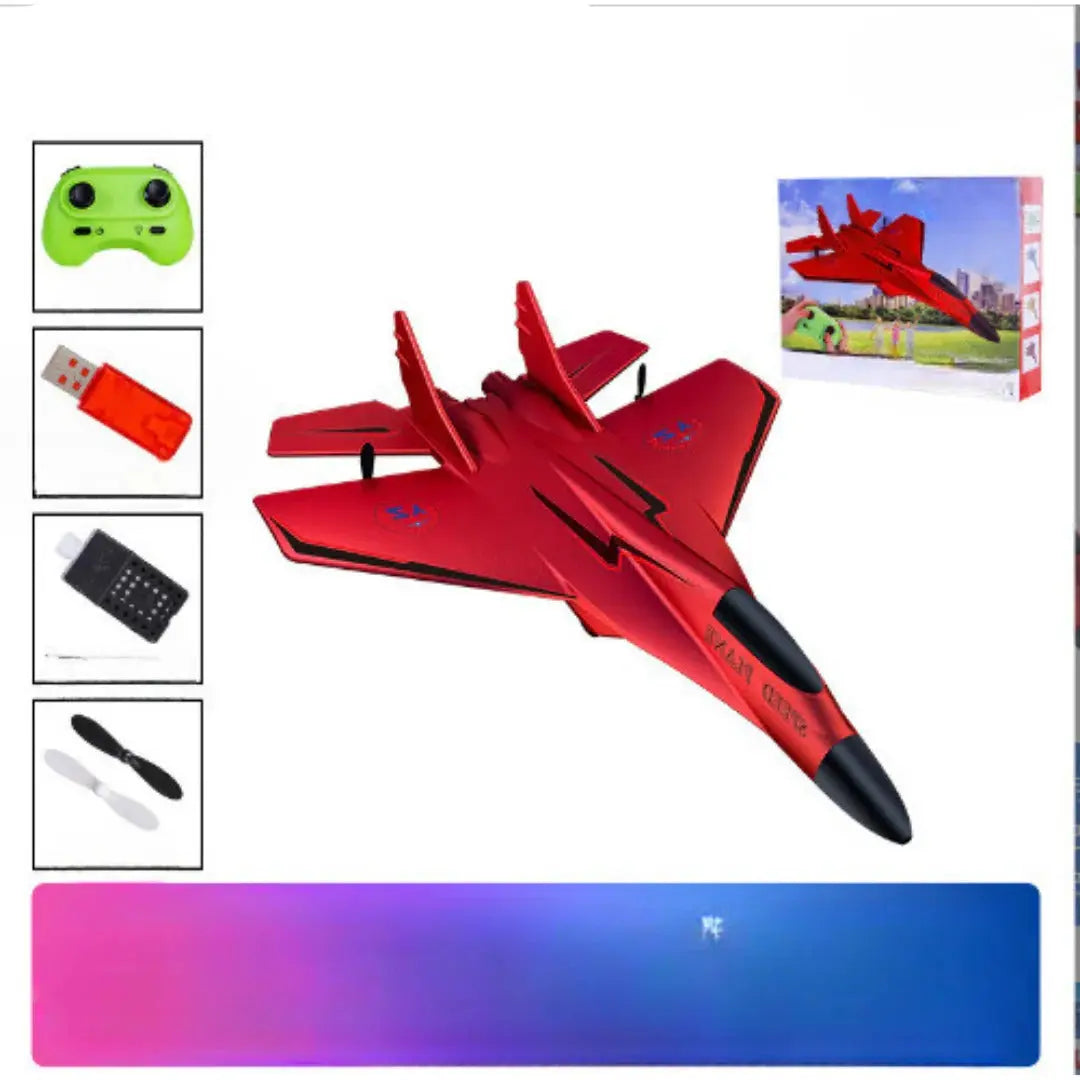 Remote Control Airplane with Shatter-Resistant Frame and Beginner-Friendly Controls, 200m Range All Vera Mart