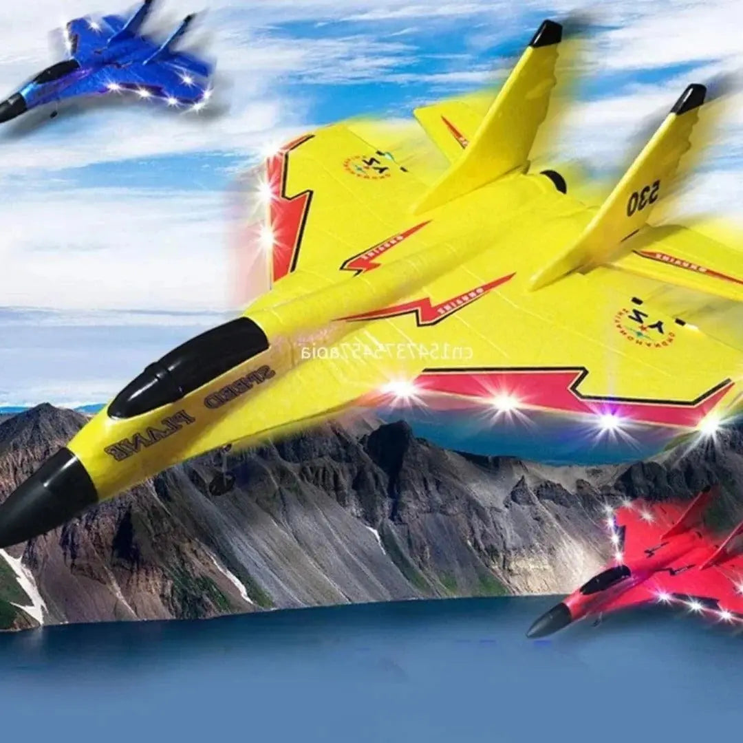 Remote Control Airplane with Shatter-Resistant Frame and Beginner-Friendly Controls, 200m Range All Vera Mart