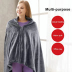 Heated Shawl with USB Power and Fast Heating, Removable Machine-Washable Cover All Vera Mart