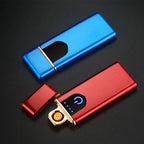 Windproof Electric Lighter with Rechargeable Battery and Universal Charging Port All Vera Mart