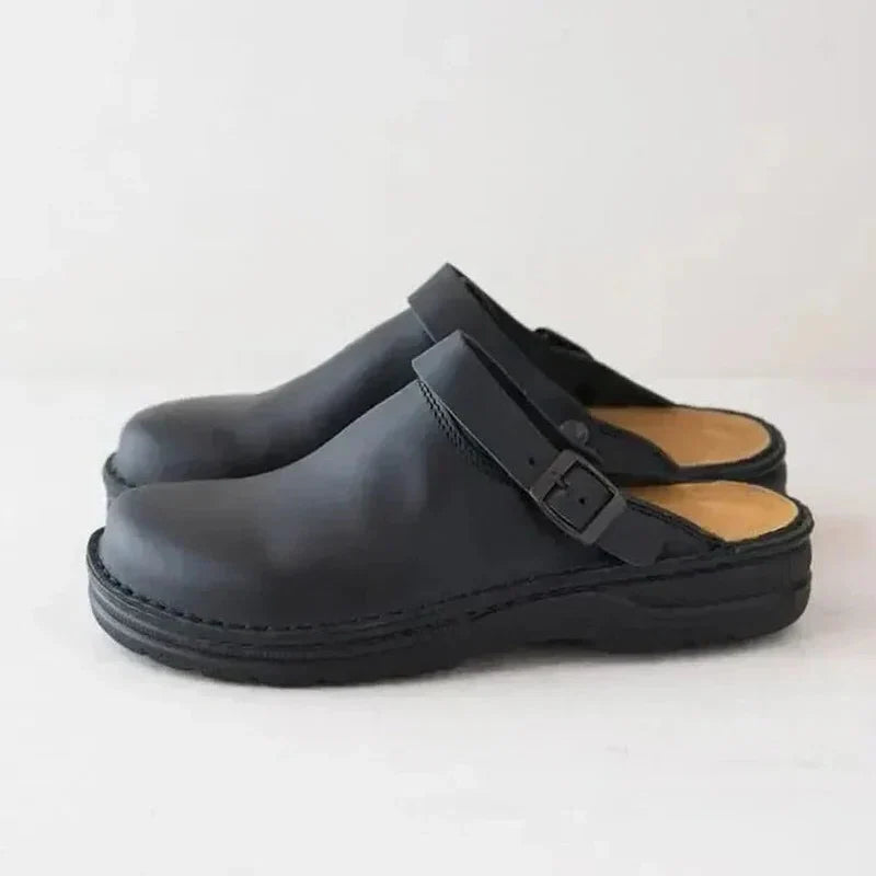 Orthopedic Slippers with Rocker Sole and Removable Insole, Open Back Design All Vera Mart