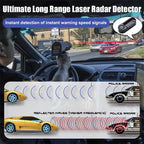 Laser Radar Warning Device with Solar Panel and Visual Alert for Bikes and Vehicles All Vera Mart