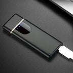 Windproof Electric Lighter with Rechargeable Battery and Universal Charging Port All Vera Mart