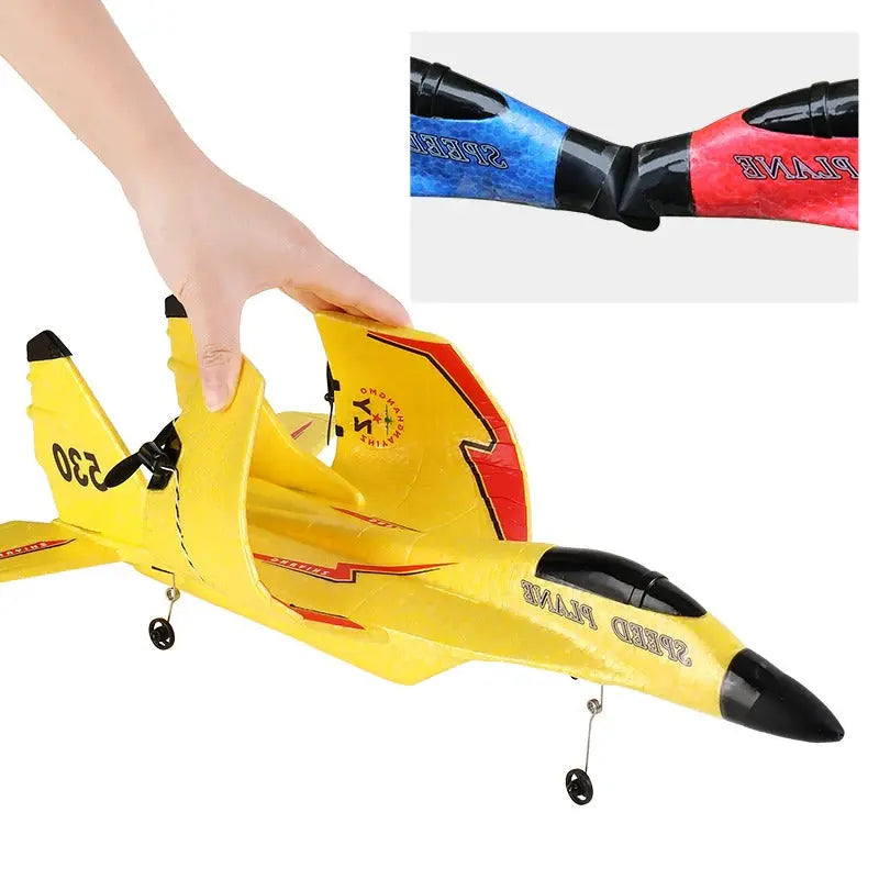 Remote Control Airplane with Shatter-Resistant Frame and Beginner-Friendly Controls, 200m Range All Vera Mart
