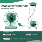 Spinning Perch Bird Feeder with Weight-Activated Squirrel Deterrent and Four Feeding Ports All Vera Mart