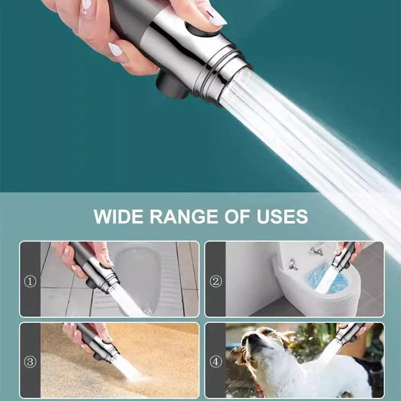 Shower Head for Low Water Pressure with 9-Layer Filter and Push-Button Pause All Vera Mart