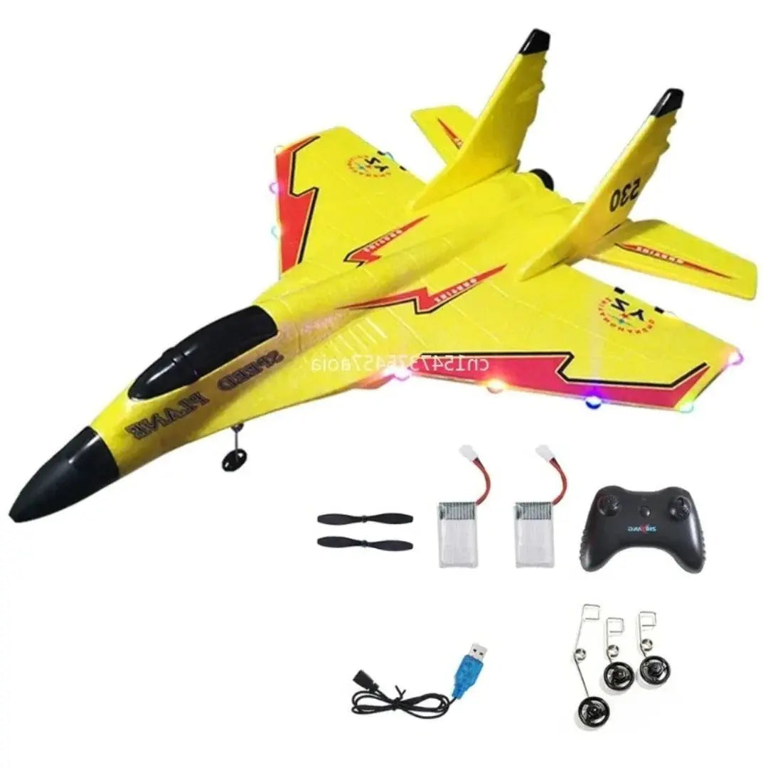Remote Control Airplane with Shatter-Resistant Frame and Beginner-Friendly Controls, 200m Range All Vera Mart