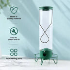 Spinning Perch Bird Feeder with Weight-Activated Squirrel Deterrent and Four Feeding Ports All Vera Mart