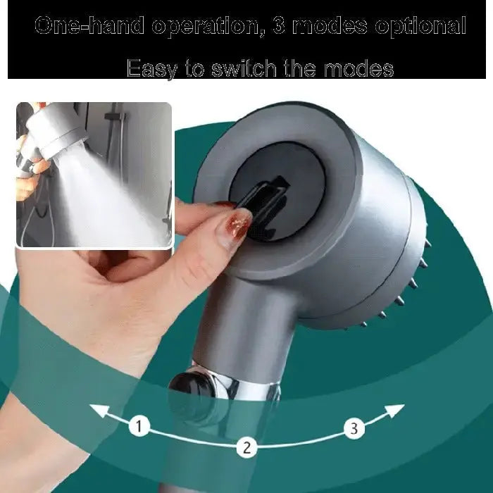 Shower Head for Low Water Pressure with 9-Layer Filter and Push-Button Pause All Vera Mart