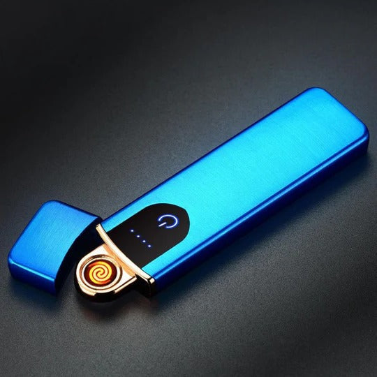 Windproof Electric Lighter with Rechargeable Battery and Universal Charging Port All Vera Mart