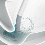 Toilet Brush with Self-Rinsing System and Sealed Storage Base All Vera Mart