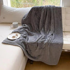 Reversible Blanket with Soft Plush Layer and Protective Backing, Machine Washable All Vera Mart