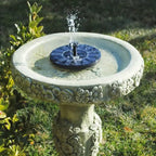 Solar Water Fountain with Four Spray Nozzles and Floating Mount, Silent Outdoor Birdbath All Vera Mart