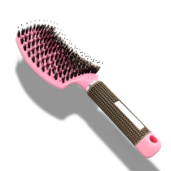 Flexible Bristle Detangler Brush for All Hair Types with Ergonomic Grip All Vera Mart