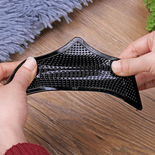 Adhesive Rug Gripper Pads with Multi-Surface Compatibility and Reusable Design All Vera Mart