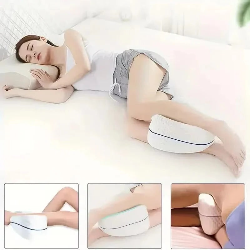 Leg Contour Pillow Covers with Zipper Closure, White 2-Pack All Vera Mart