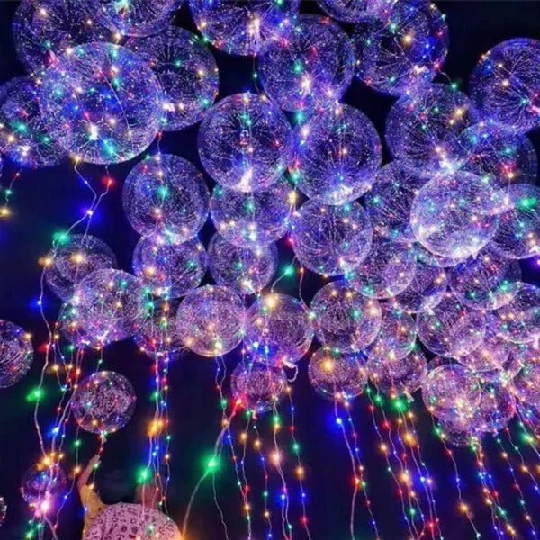 Reusable LED Balloon with Color Cycling Light and Natural Latex, 18-24 Inch All Vera Mart