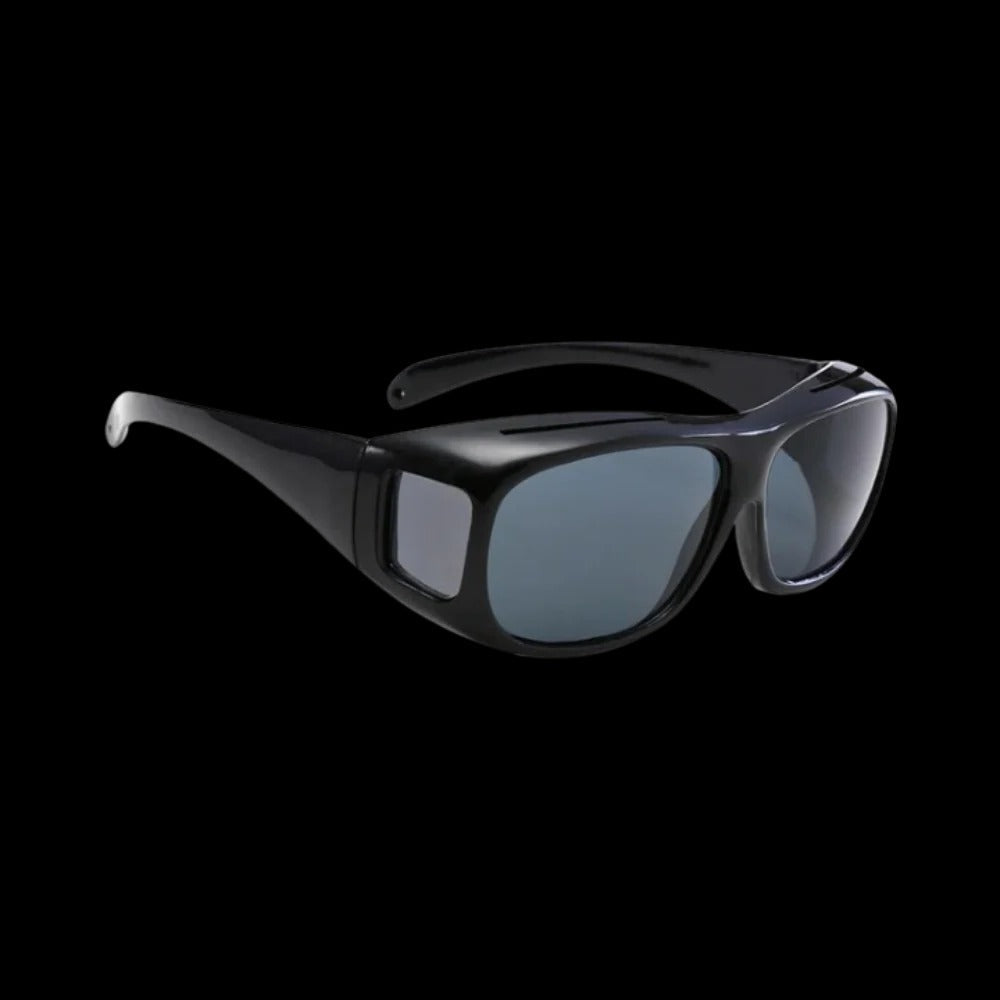 Polarized Night Driving Glasses with Extended Side Panels and Fit Over Design All Vera Mart