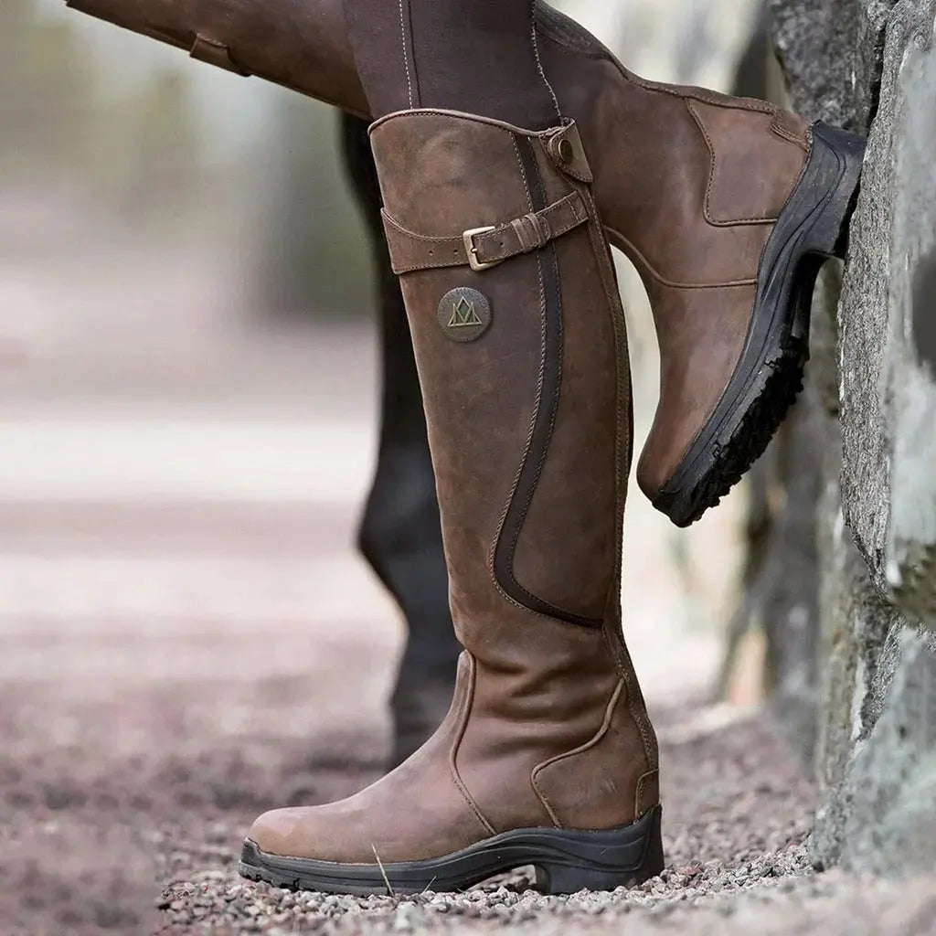 Women's Waterproof Long Boots with Fleece Lining and Removable Insole, Slip-Resistant Sole All Vera Mart