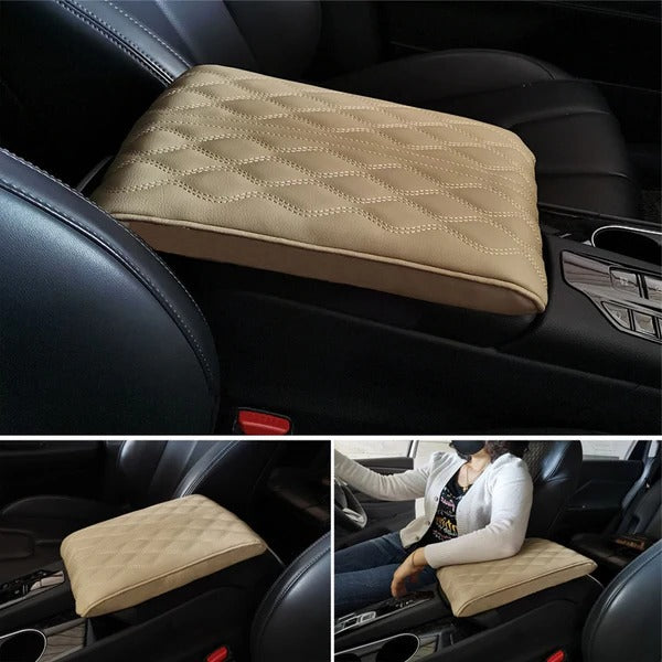 Memory Foam Car Armrest Cushion with Water Resistant Microfiber Cover, Universal Fit All Vera Mart
