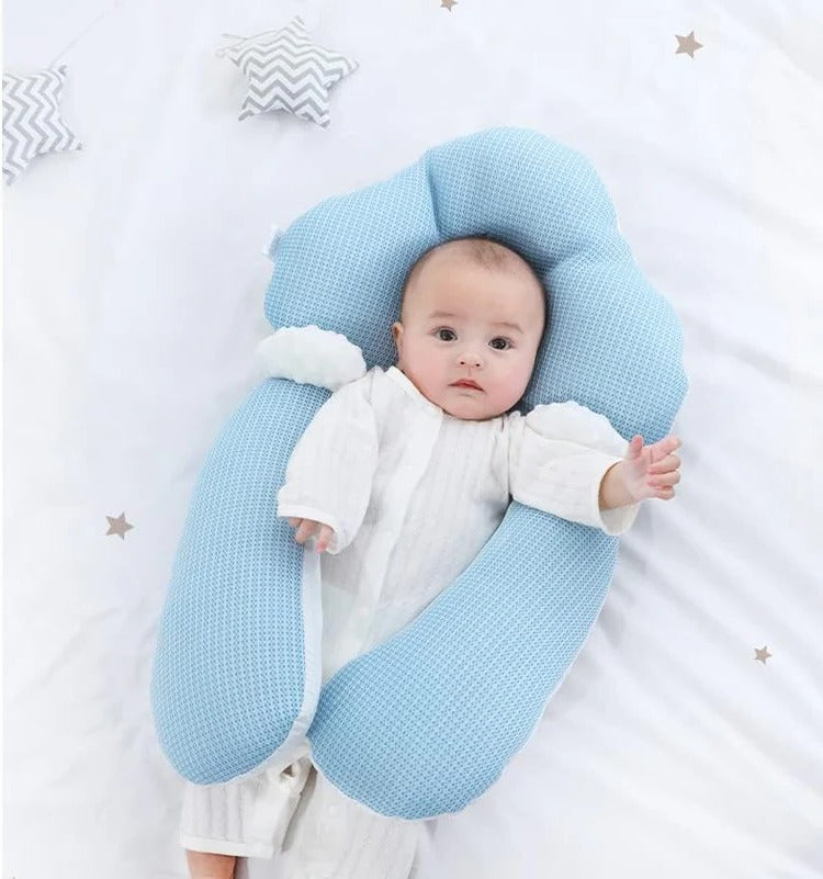 Contoured Infant Pillow with Breathable Surface and Head Support All Vera Mart