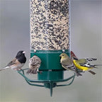 Spinning Perch Bird Feeder with Weight-Activated Squirrel Deterrent and Four Feeding Ports All Vera Mart