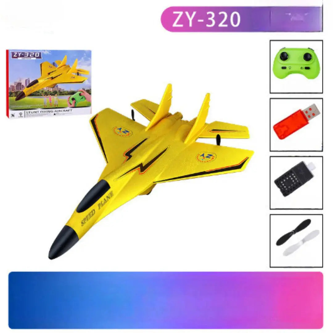 Remote Control Airplane with Shatter-Resistant Frame and Beginner-Friendly Controls, 200m Range All Vera Mart