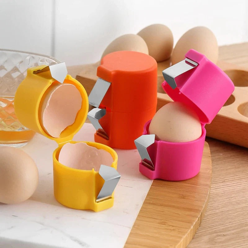 Egg Cracker and Separator with Stainless Steel Clip and Oval Cradle Groove All Vera Mart