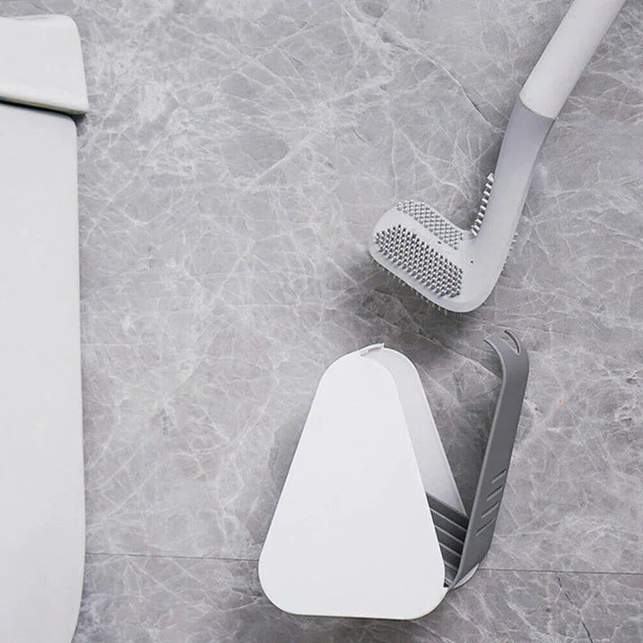 Toilet Brush with Self-Rinsing System and Sealed Storage Base All Vera Mart
