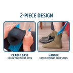 Compression Sock Helper with Extended Reach Handle and Snap Lock Hinge All Vera Mart