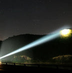 Rechargeable LED Flashlight with 12,000 Lumens and 550 Meter Beam, IP65 Rated All Vera Mart