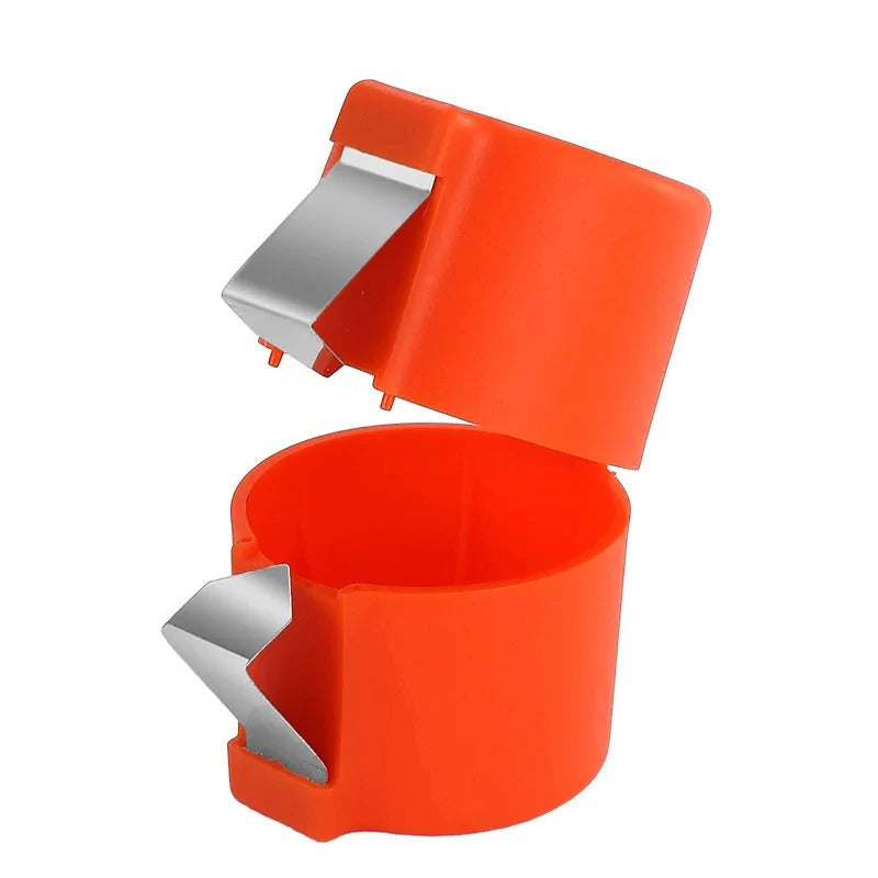 Egg Cracker and Separator with Stainless Steel Clip and Oval Cradle Groove All Vera Mart