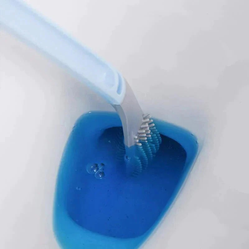 Toilet Brush with Self-Rinsing System and Sealed Storage Base All Vera Mart