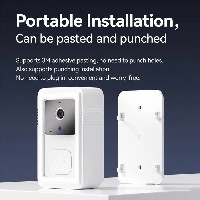 Wireless Video Doorbell with 1080P Resolution and Two Way Audio, Night Vision All Vera Mart