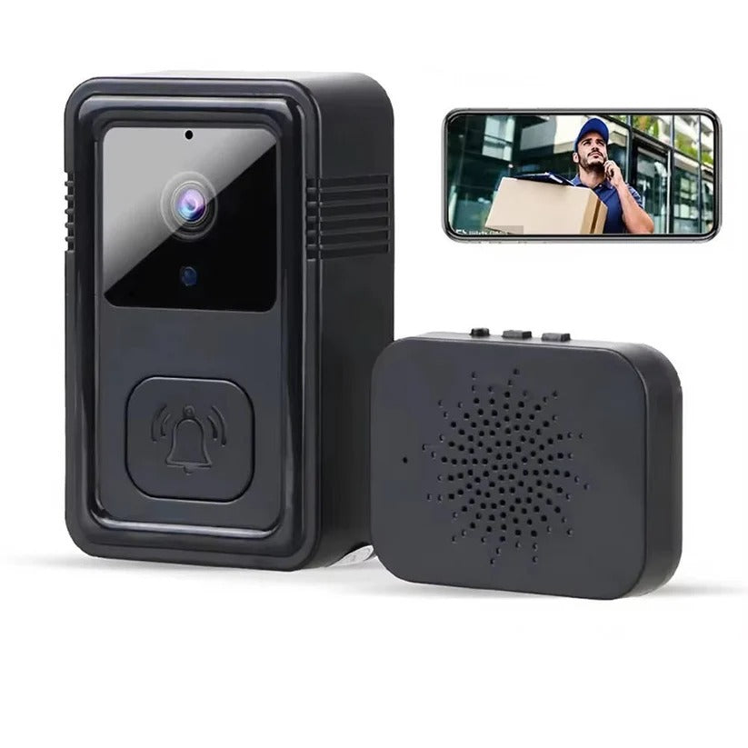 Wireless Video Doorbell with 1080P Resolution and Two Way Audio, Night Vision All Vera Mart