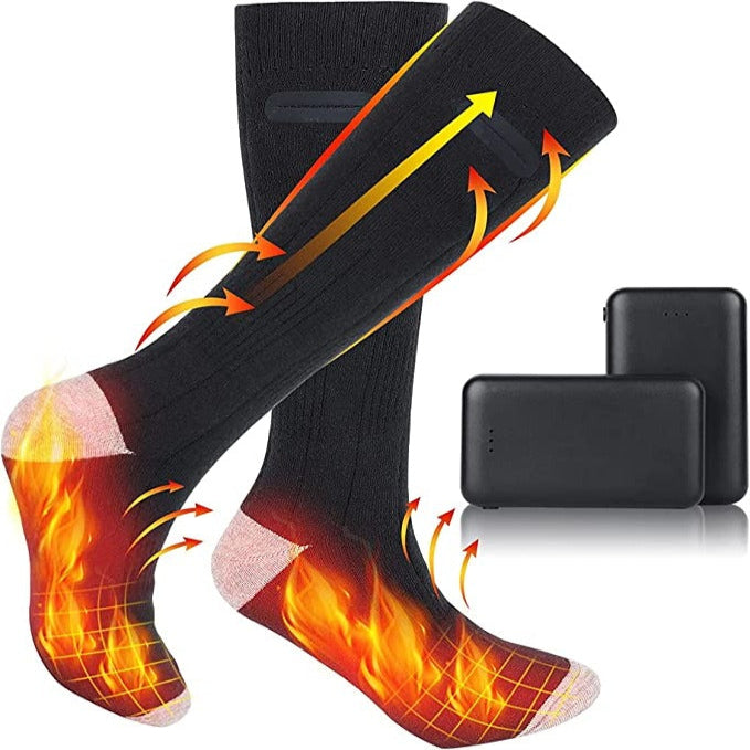 Rechargeable Heated Socks with 3-Level Temperature Control and 8-Hour Battery All Vera Mart