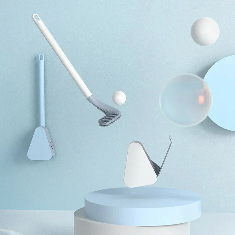 Toilet Brush with Self-Rinsing System and Sealed Storage Base All Vera Mart