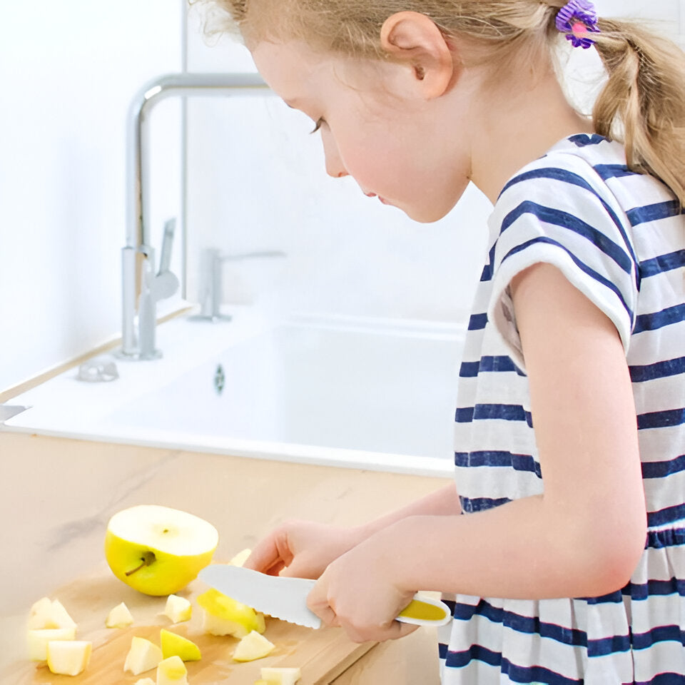 Children's Kitchen Utensil Set with Rounded Edges and Dishwasher Safe Construction for Ages 2-5 All Vera Mart